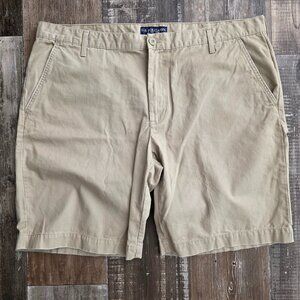 U.S. Polo Assn Men's Flat Front Khaki Shorts Size 42